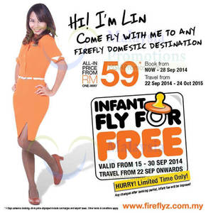 Featured image for Firefly From RM59 Promo Air Fares 15 – 28 Sep 2014