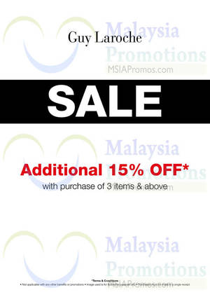 Featured image for (EXPIRED) Guy Laroche Special Sale @ Johor Premium Outlets 15% OFF 30 Sep – 31 Dec 2014