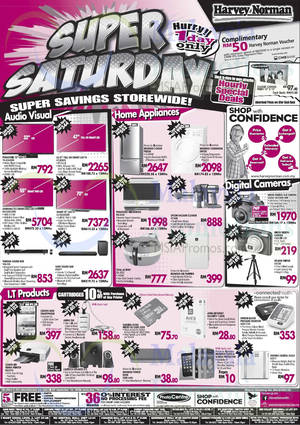 Featured image for Harvey Norman Super Saturday One Day Promo Offers 20 Sep 2014