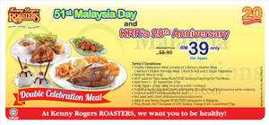 Featured image for (EXPIRED) Kenny Rogers Roasters Double Celebration Meal Voucher 1 – 30 Sep 2014