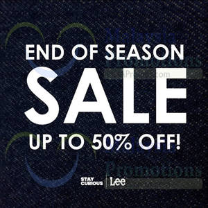 Featured image for (EXPIRED) Lee End of Season SALE 1 Sep 2014