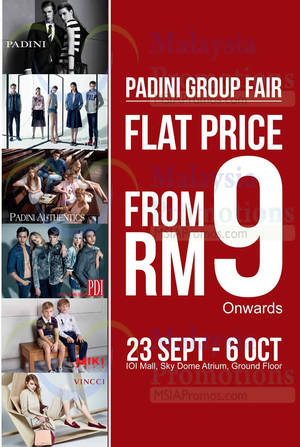 Featured image for (EXPIRED) Padini Group Fair @ IOI Mall 23 Sep – 6 Oct 2014