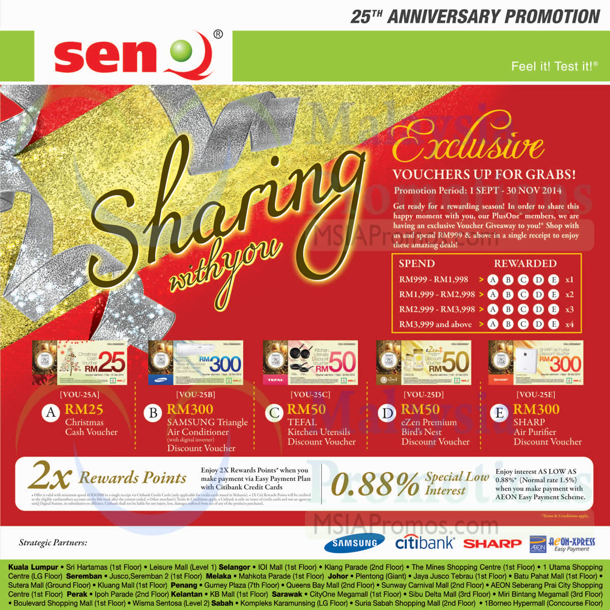 Featured image for SenQ Notebooks, Digital Cameras, Home Appliances, TVs & Phones Offers 1 - 30 Sep 2014