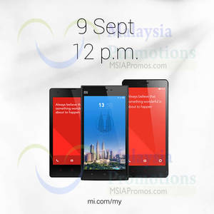 Featured image for (EXPIRED) Xiaomi Redmi 1S, Redmi Note & Mi3 Restock Sale From 12pm On 9 Sep 2014