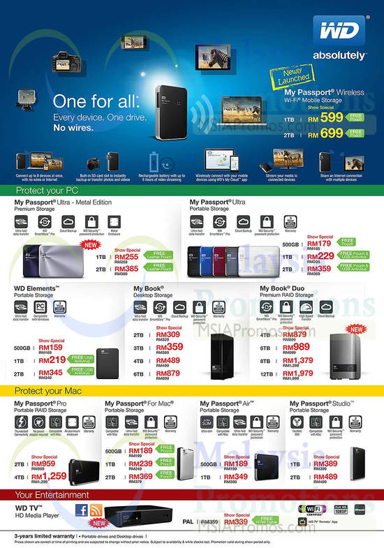 30 Oct WD Mobile Storage, Portable Storage, Desktop Drives, Media Player, Elements, My Book, My Passport