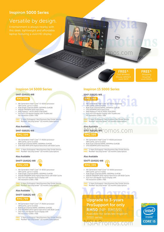 31 Oct Dell Notebooks Inspiron 5000 Series