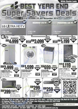 Featured image for (EXPIRED) Best Denki TVs, Fridges & Other Appliances Offers 31 Oct – 9 Nov 2014