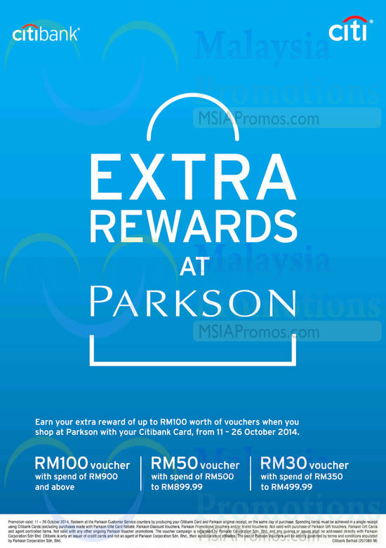 Citibank Rewards 17 Oct 2014