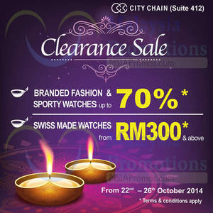 Featured image for (EXPIRED) City Chain Clearance Sale @ Johor Premium Outlets 22 – 26 Oct 2014