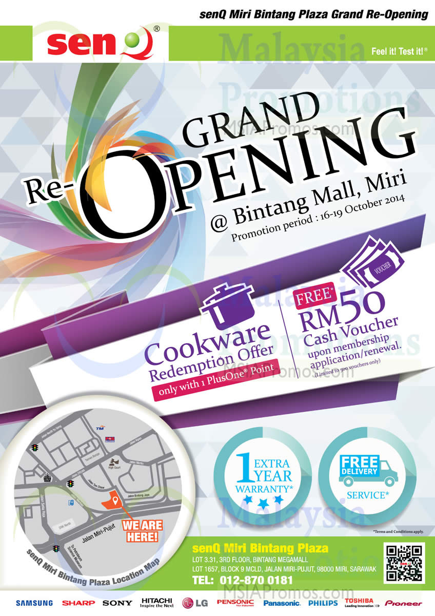 Featured image for senQ Bintang MegaMall Grand Re-Opening Promo 16 - 19 Oct 2014