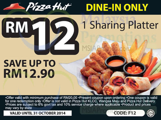 Dine-In RM12 1 Sharing Platter