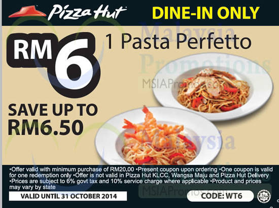 Dine-In RM6 1 Pasta Perfetto