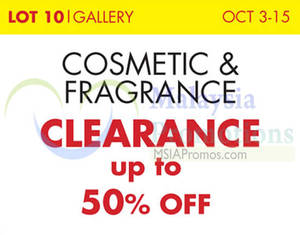 Featured image for (EXPIRED) Isetan Cosmetic & Fragrance Clearance @ Lot 10 3 – 15 Oct 2014