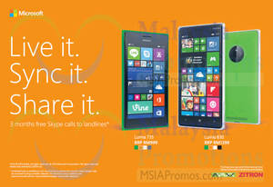 Featured image for Nokia Lumia 735 & 830 Mobile Phone Offers 4 Oct 2014