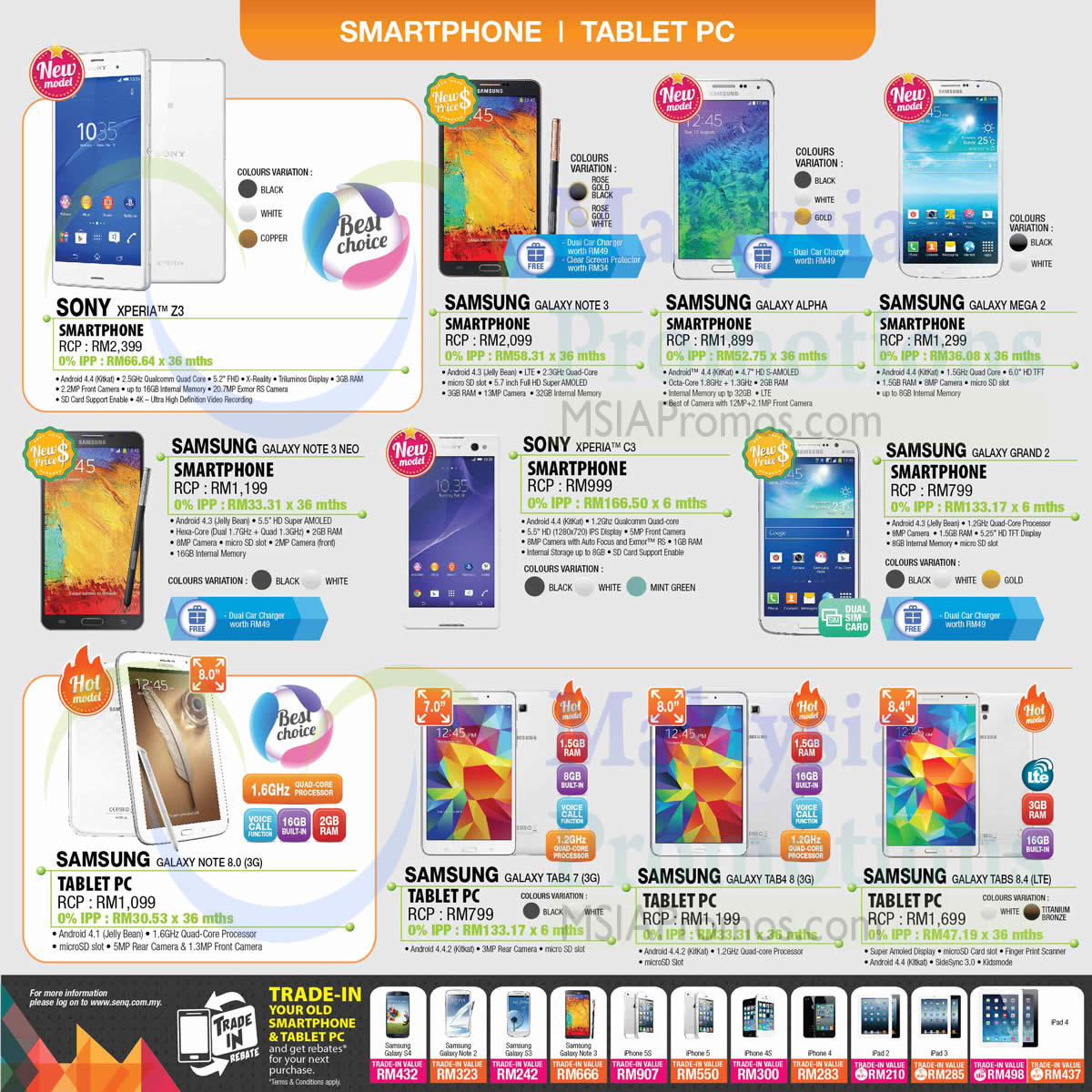 Featured image for SenQ Notebooks, Digital Cameras, Home Appliances, TVs & Phones Offers 1 - 31 Oct 2014
