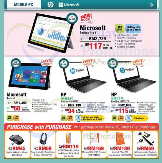 Tablet, Notebooks, Microsoft, HP