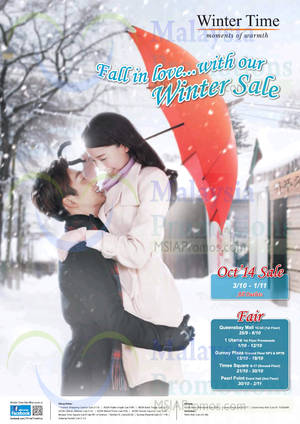 Featured image for (EXPIRED) Winter Time SALE 3 Oct – 1 Nov 2014