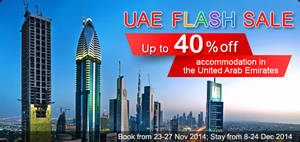 Featured image for Agoda United Arab Emirates Hotels Flash Sale 24 – 27 Nov 2014