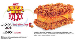 Featured image for KFC NEW Double Down Maxx Burger 29 Nov 2014