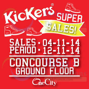 Featured image for (EXPIRED) Kickers Super Sale @ One City 4 – 12 Nov 2014