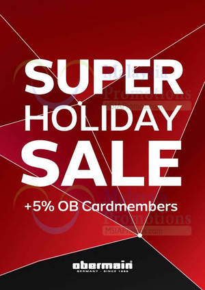 Featured image for (EXPIRED) Obermain Super Holiday Sale 14 Nov 2014