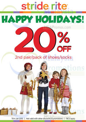 Featured image for (EXPIRED) Stride Rite 20% OFF Storewide 27 Nov 2014 – 4 Jan 2015