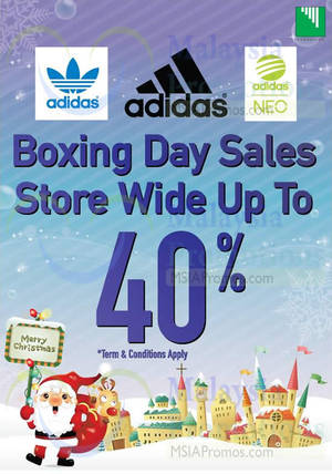 Featured image for (EXPIRED) Adidas Up To 40% Off Boxing Day Sale 25 – 26 Dec 2014