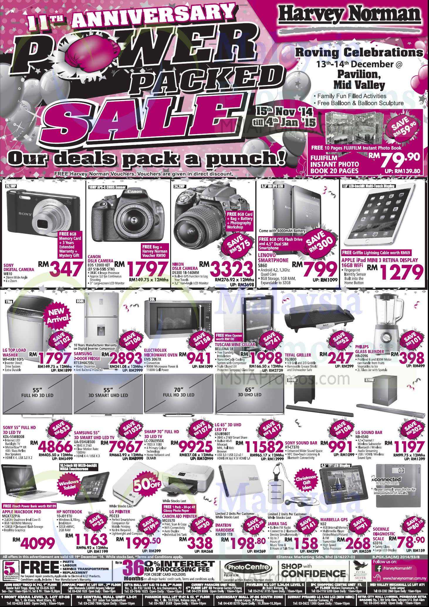 Featured image for Harvey Norman Digital Cameras, TVs & Appliances Offers 13 - 19 Dec 2014