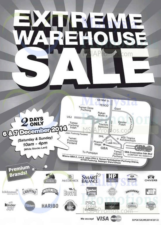 Extreme Warehouse Sale 5 Dec 2014