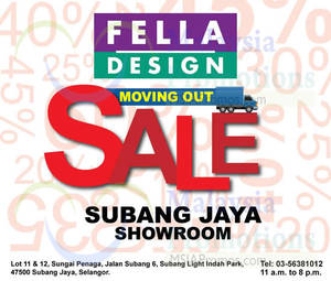 Featured image for (EXPIRED) Fella Design Moving Out Sale @ Subang Jaya 22 Dec 2014