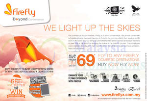 Featured image for Firefly RM69 (all-in) Domestic Destinations Promo From 1 Dec 2014