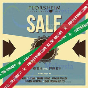 Featured image for (EXPIRED) Florsheim Sale (Further Markdown) 15 Nov 2014 – 2 Jan 2015