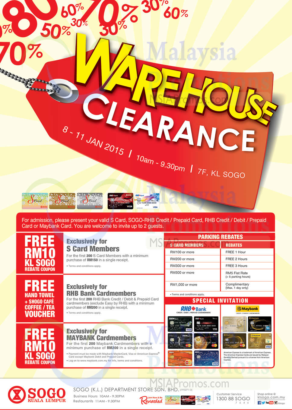 Featured image for KL Sogo Warehouse Clearance SALE 8 - 11 Jan 2015