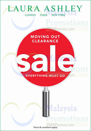 Featured image for (EXPIRED) Laura Ashley Moving Out Clearance Sale @ Bukit Bintang Plaza 30 Dec 2014 – 4 Jan 2015