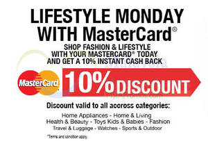 Featured image for Lazada 10% Discount MasterCard 1-Day Promo 29 Dec 2014