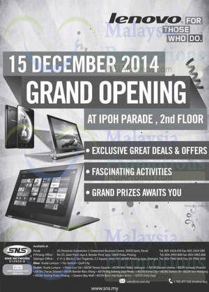 Featured image for Lenovo Grand Opening @ Ipoh Parade 15 Dec 2014