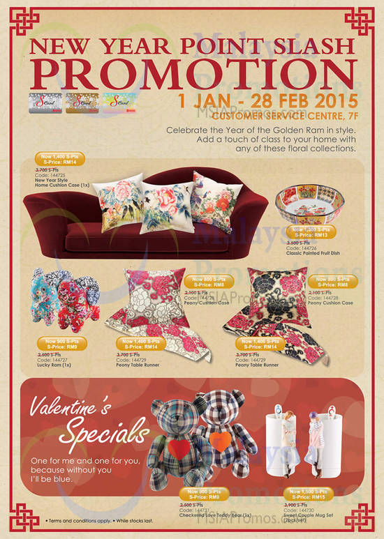 New Year Point Slash Promotion, Valentine Specials