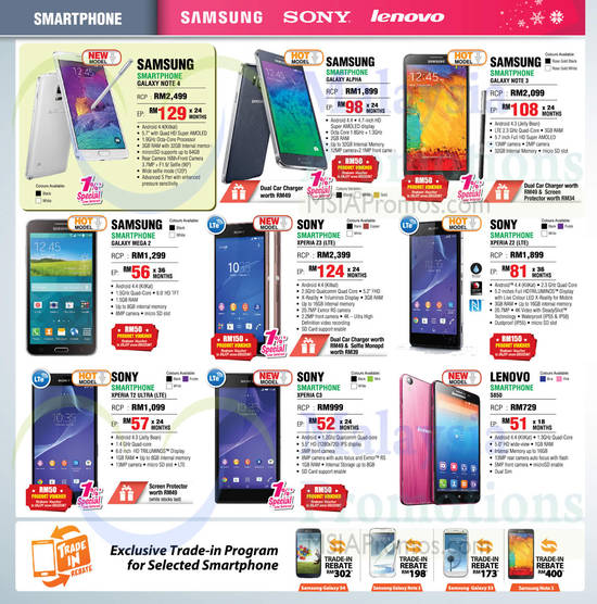 Smartphones, Samsung, Sony, Lenovo