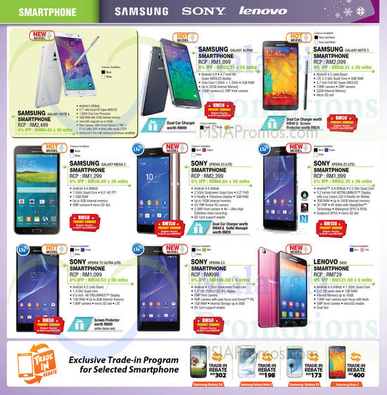 Smartphones, Samsung, Sony, Lenovo