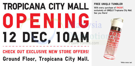 Tropicana City Mall Opening 12 Dec