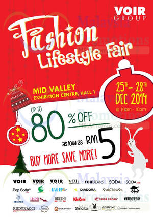 Featured image for (EXPIRED) Voir Group Fashion Lifestyle Fair @ Mid Valley 25 – 28 Dec 2014