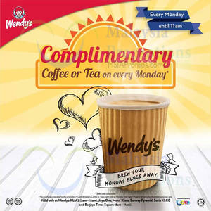 Featured image for (EXPIRED) Wendy’s FREE Coffee Giveaway Mondays 22 Dec 2014