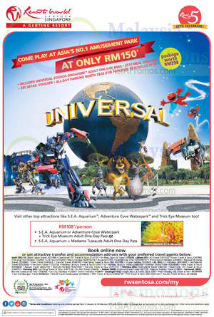 Featured image for (EXPIRED) Universal Studios S$56 (~RM150) 1-Day Pass Promo 12 Jan – 18 Feb 2015