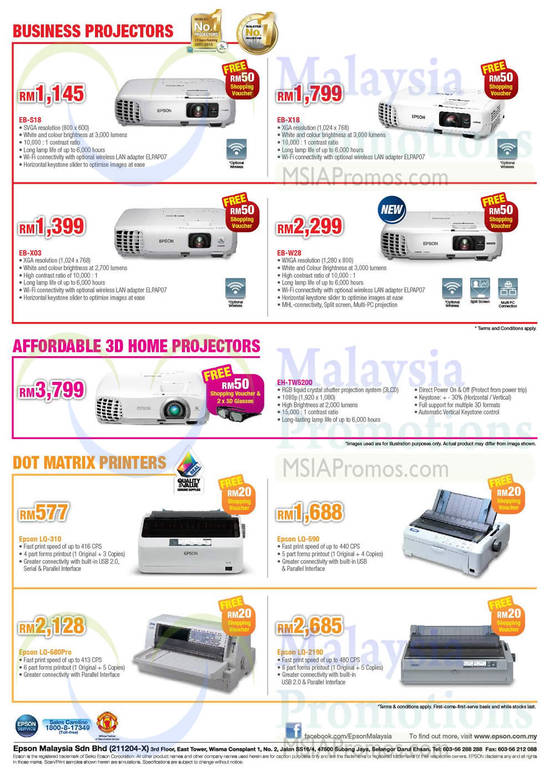 26 Feb Epson Business Projectors, Epson 3D Home Projector, Epson Printers, EB-W28, EH-TW5200, LQ-310