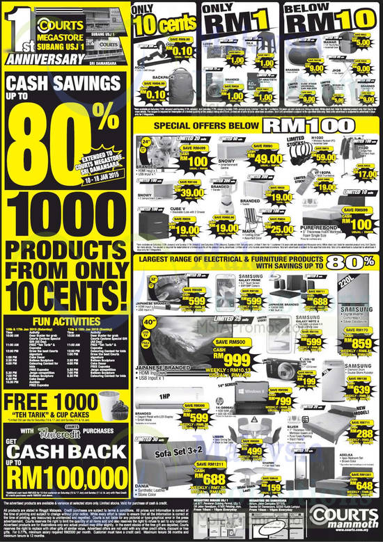 Courts Megastore Offers 10 Jan 2015