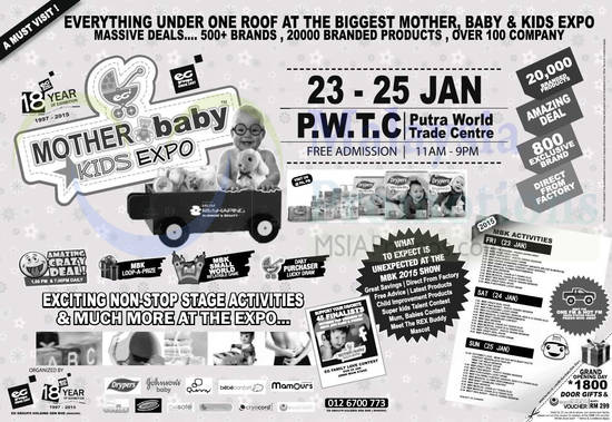 Mother, Baby n Kids Expo 19 Jan 2015