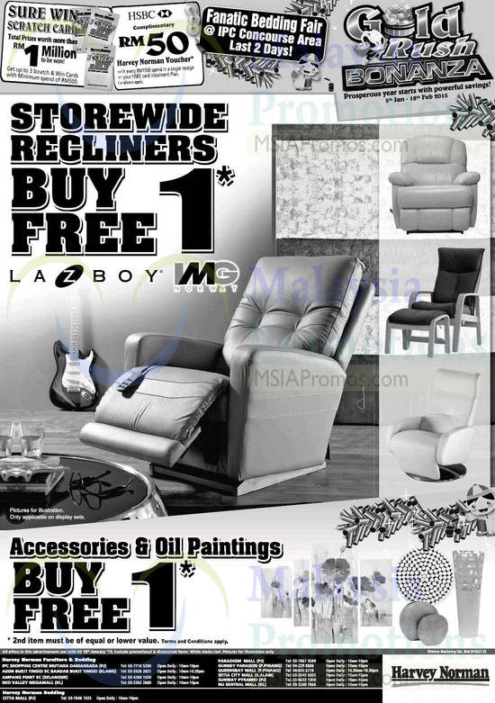 Recliner, Accessories, Oil Paintings Buy 1 Get 1 Free