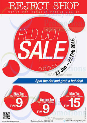 Featured image for (EXPIRED) Reject Shop Red Dot Sale 24 Jan – 22 Feb 2015