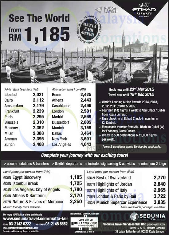 11 Mar Sedunia Travel Tour Packages