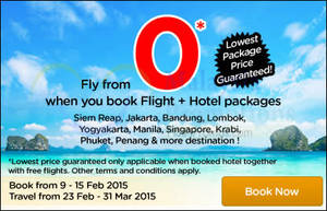 Featured image for (EXPIRED) Air Asia Go Book Hotel & Fly From RM0 9 – 15 Feb 2015